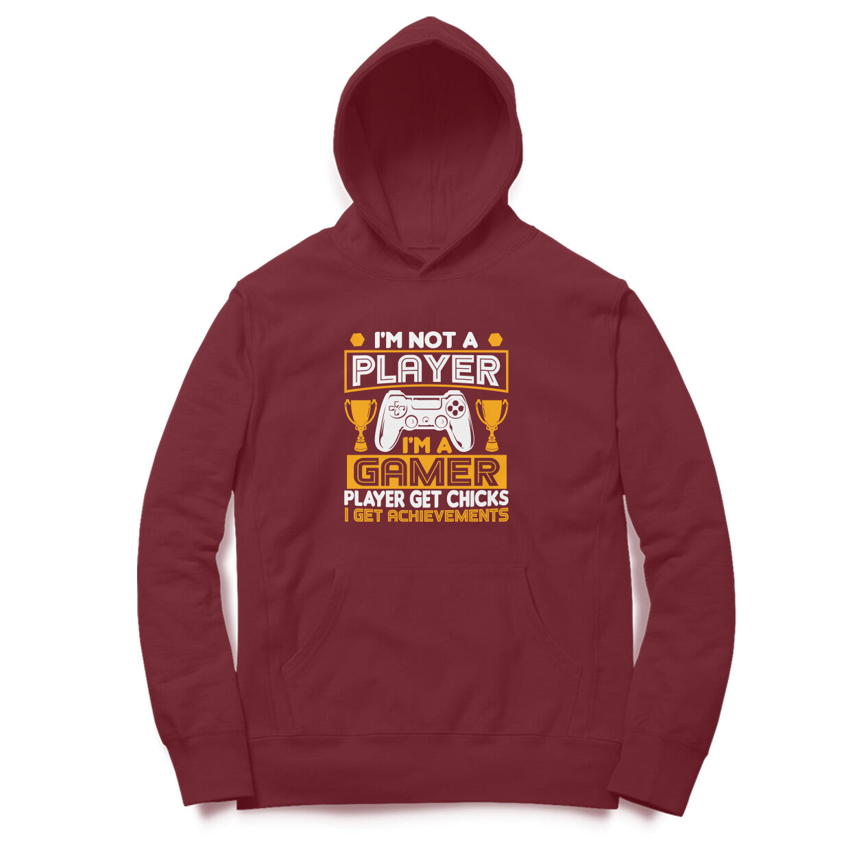 Women's I'm Not A Player I'm A Gamer Graphics Printed Hoodies