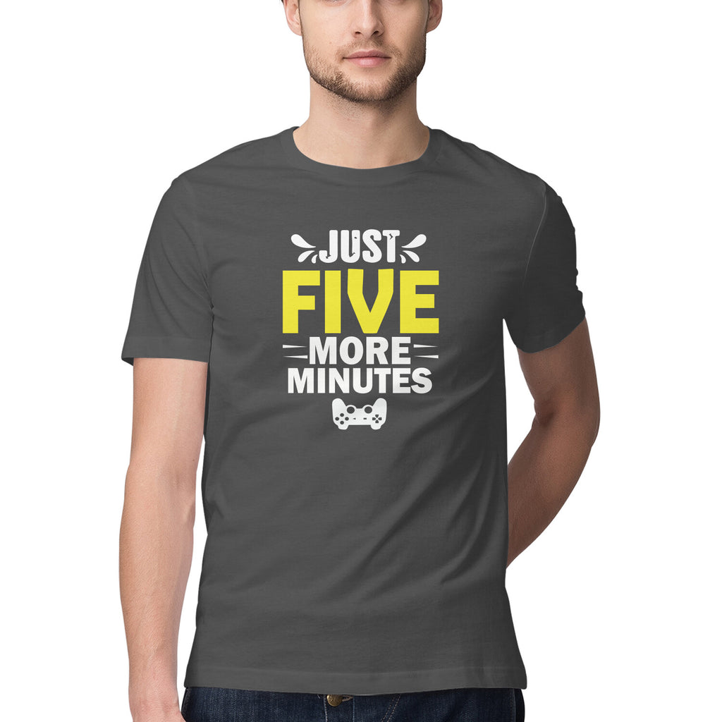 Men's Just Five More Minutes Graphics Printed T-Shirt