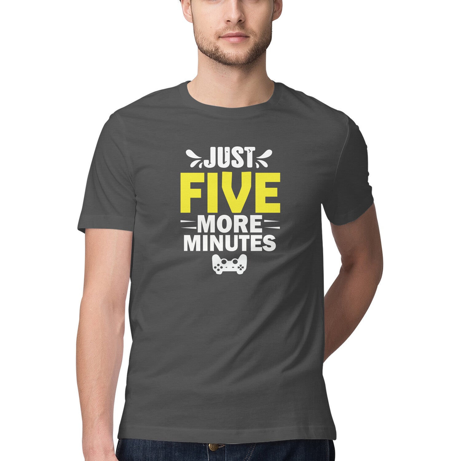 Men's Just Five More Minutes Graphics Printed T-Shirt