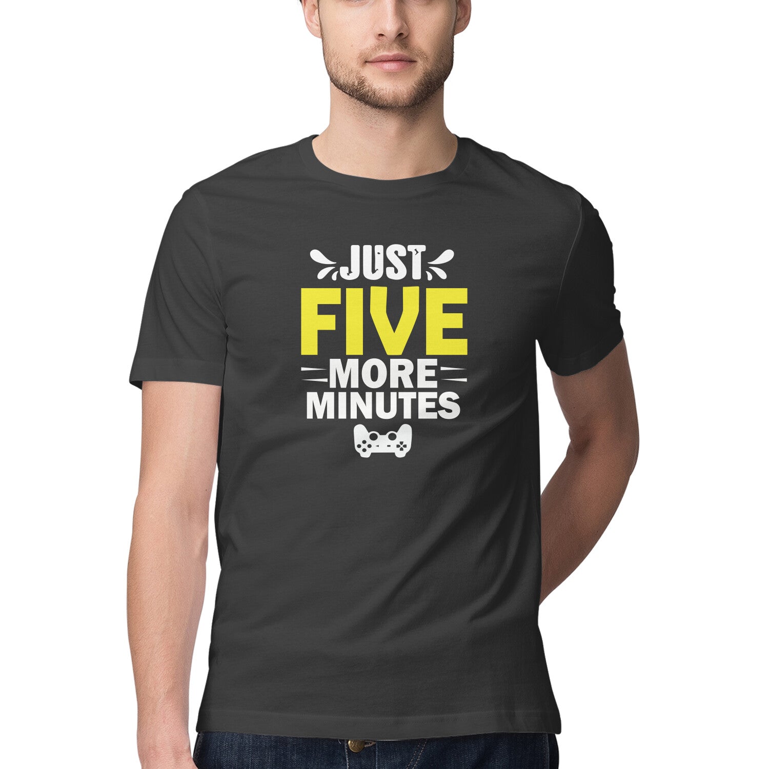 Men's Just Five More Minutes Graphics Printed T-Shirt