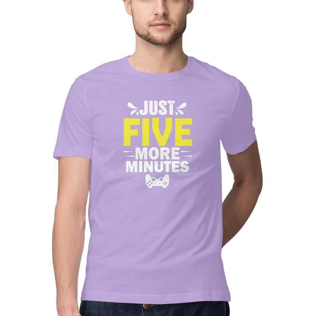 Men's Just Five More Minutes Graphics Printed T-Shirt