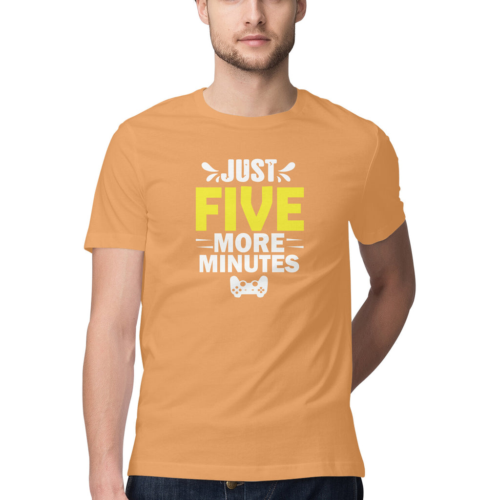 Men's Just Five More Minutes Graphics Printed T-Shirt