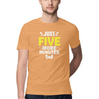 Men's Just Five More Minutes Graphics Printed T-Shirt