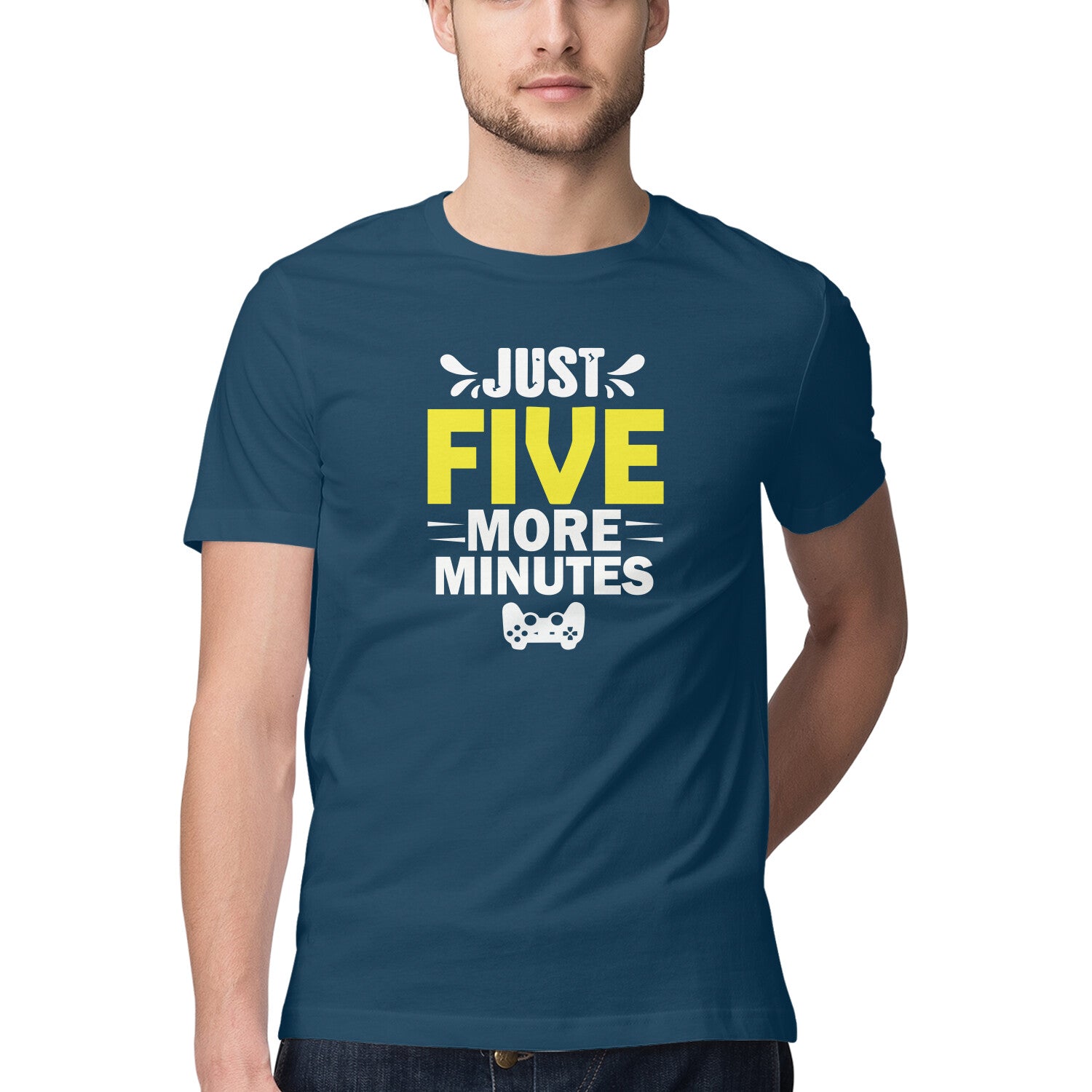 Men's Just Five More Minutes Graphics Printed T-Shirt