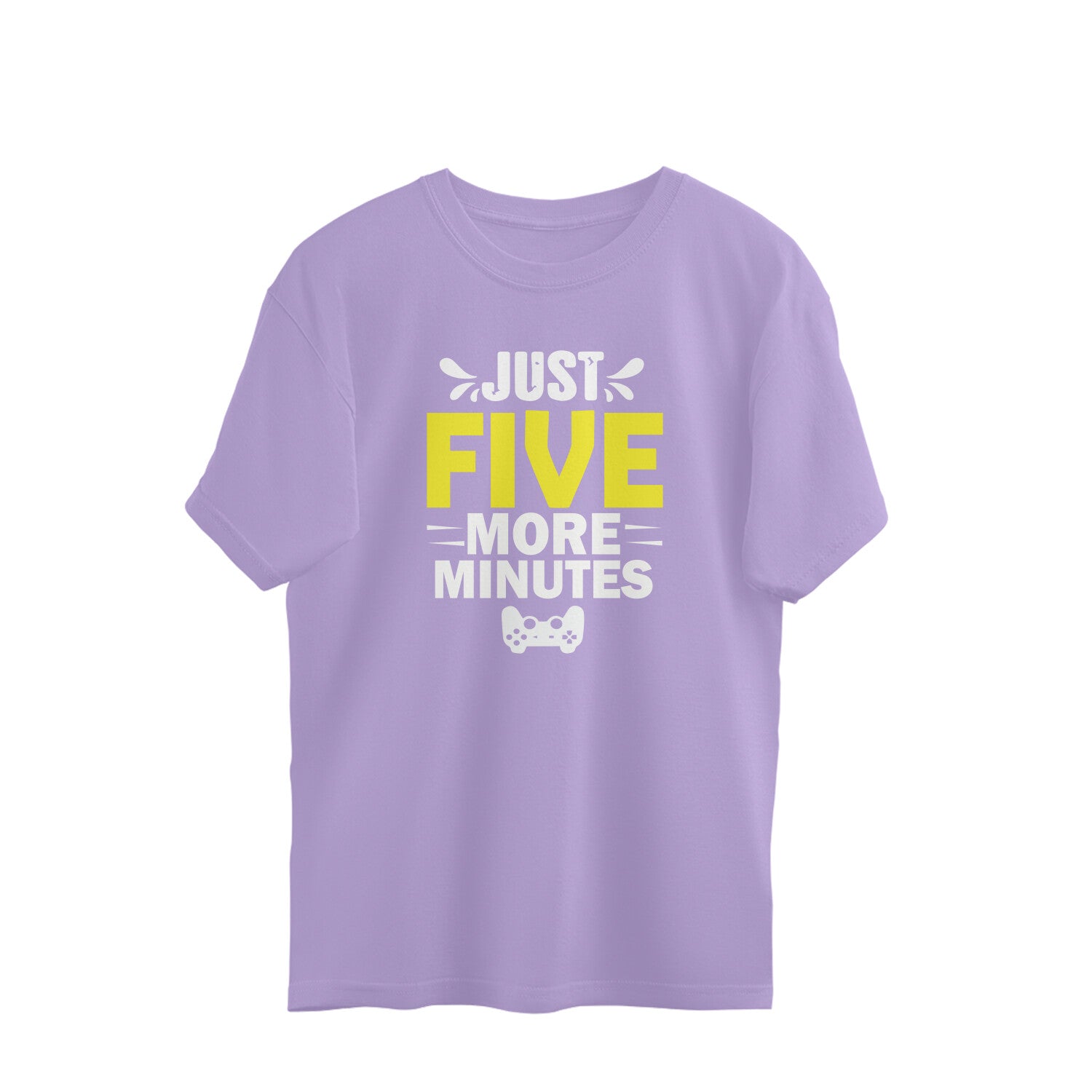 Men's Just Five More Minutes Graphics Printed Oversized T-Shirt Secondary image