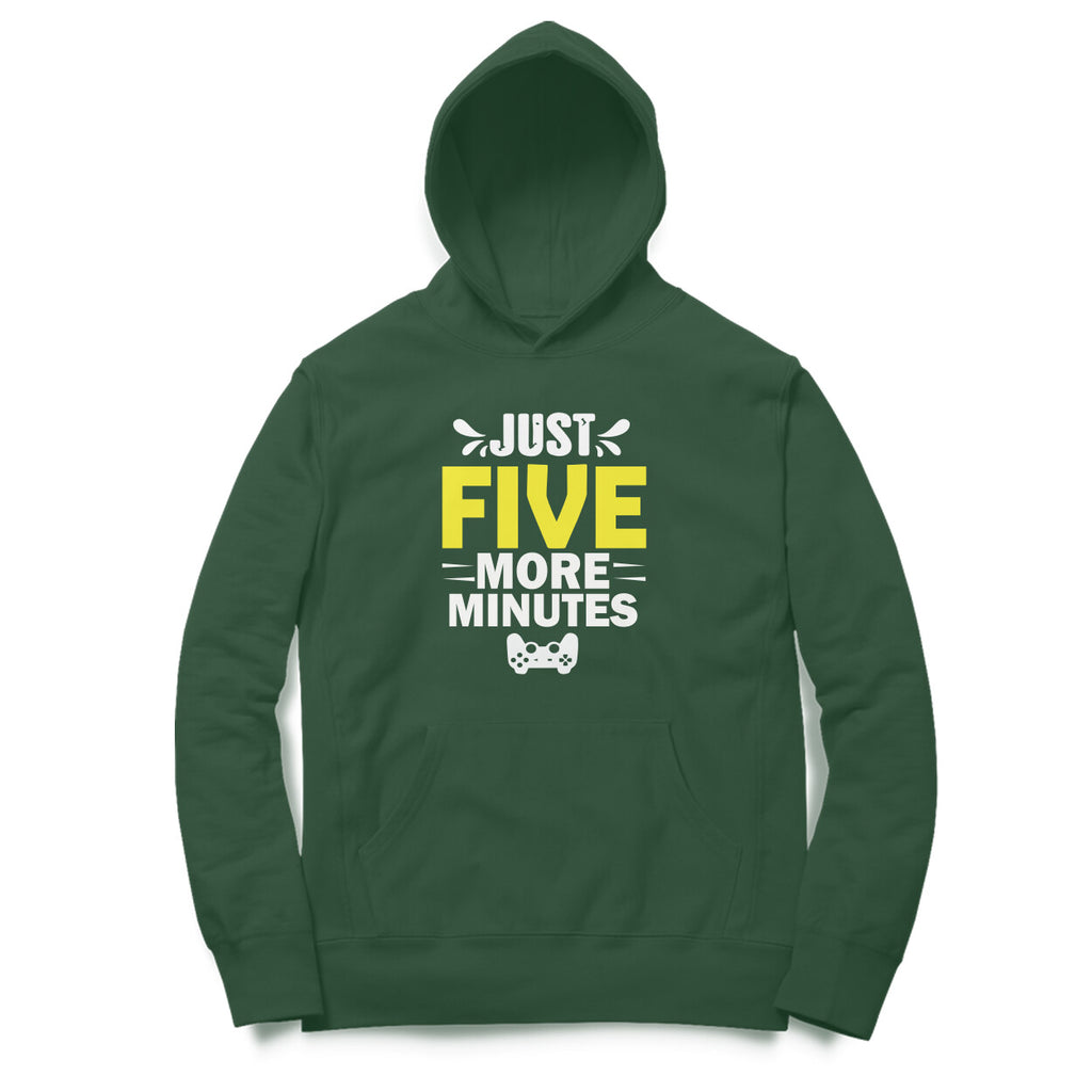 Men's Just Five More Minutes Graphics Printed Hoodies