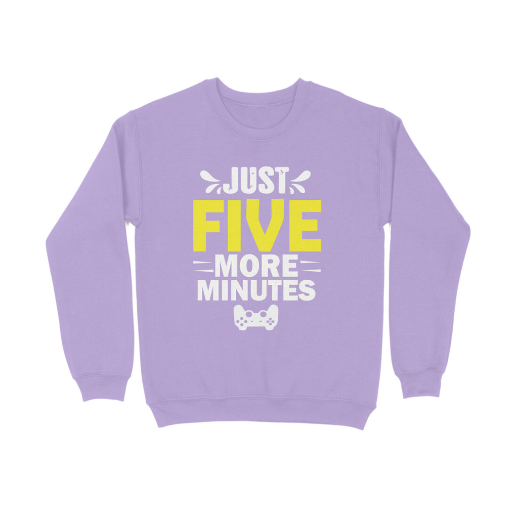 Men's Just Five More Minutes Graphics Printed Sweatshirts