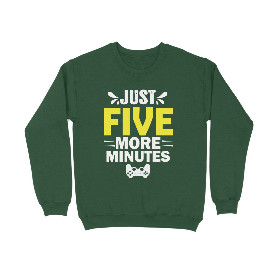 Men's Just Five More Minutes Graphics Printed Sweatshirts
