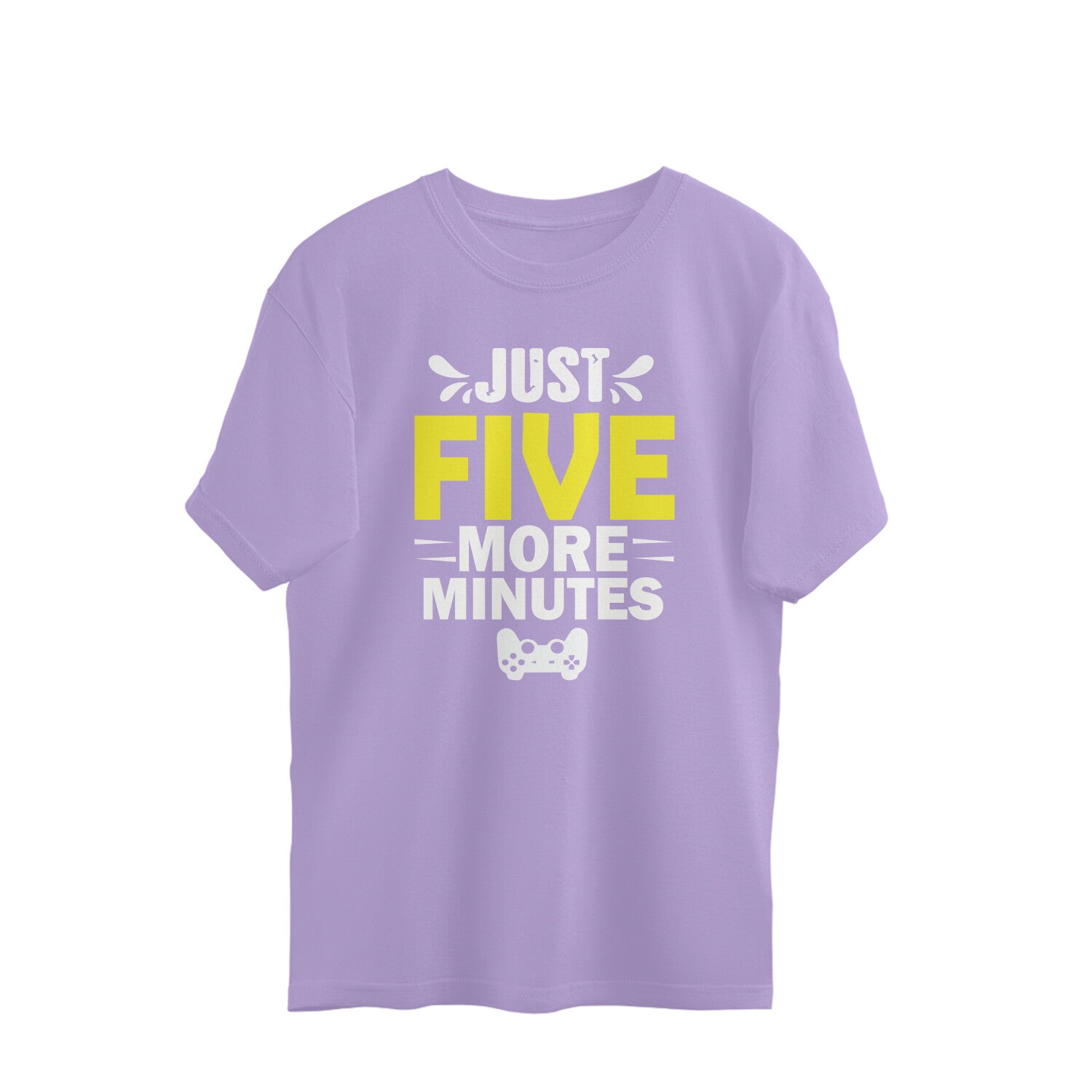 Women's Just Five More Minutes Graphics Printed Oversized T-Shirt Secondary image