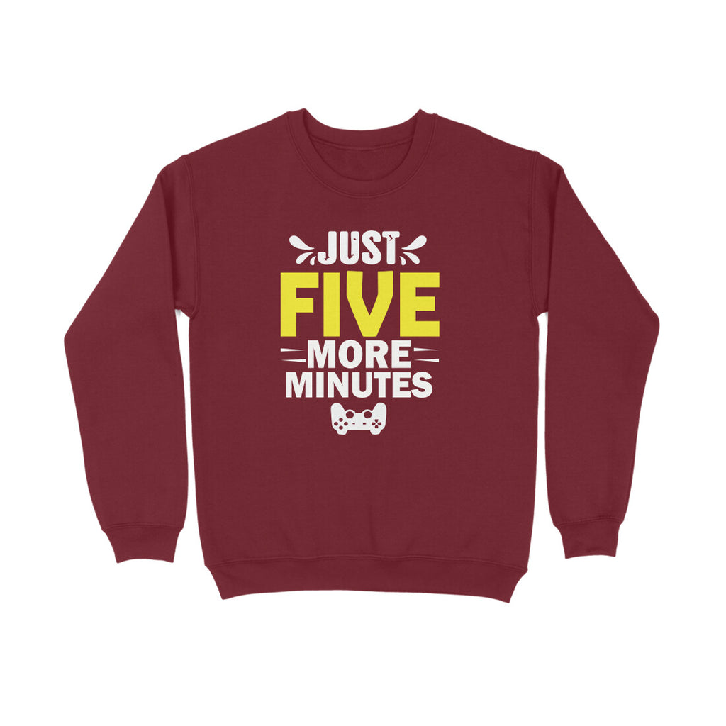 Women's Just Five More Minutes Graphics Printed Sweatshirts