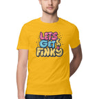 Men's Lests Get Finky Design Printed T-Shirt