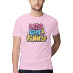 Men's Lests Get Finky Design Printed T-Shirt