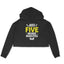 Women's Just Five More Minutes Graphics Printed Crop Hoodies