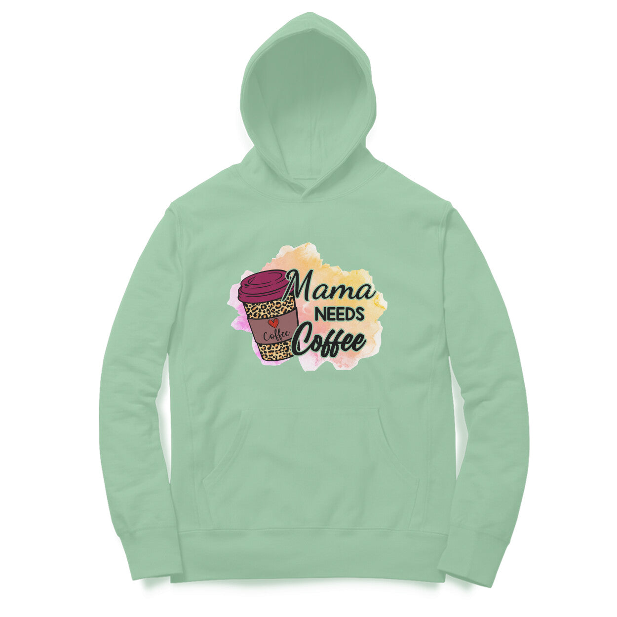 Women's Mama Need Coffee Graphics Printed Hoodies