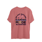 Men's Do Not Disturb Gaming Mode Activated Graphics Printed Oversized T-Shirt