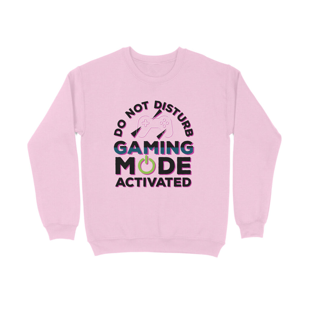 Men's Do Not Disturb Gaming Mode Activated Graphics Printed Sweatshirts