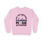 Men's Do Not Disturb Gaming Mode Activated Graphics Printed Sweatshirts