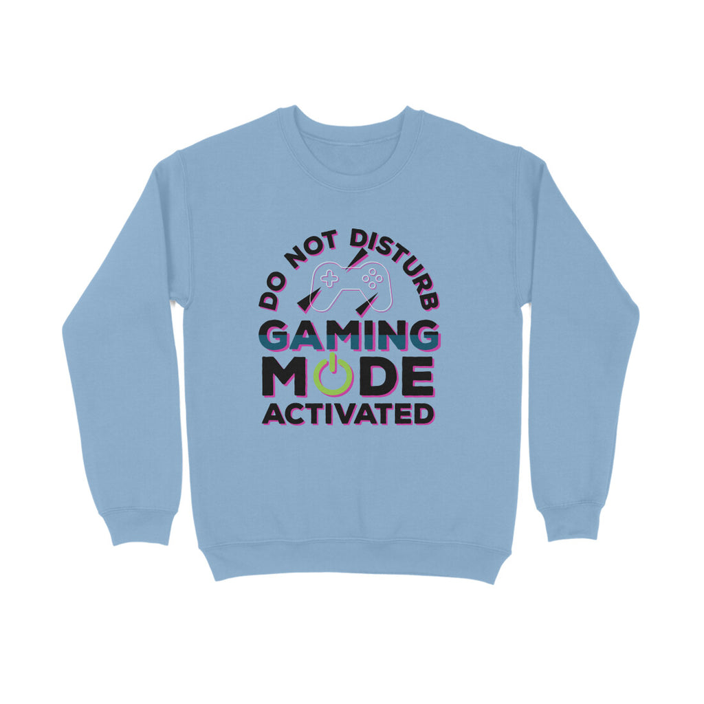 Men's Do Not Disturb Gaming Mode Activated Graphics Printed Sweatshirts
