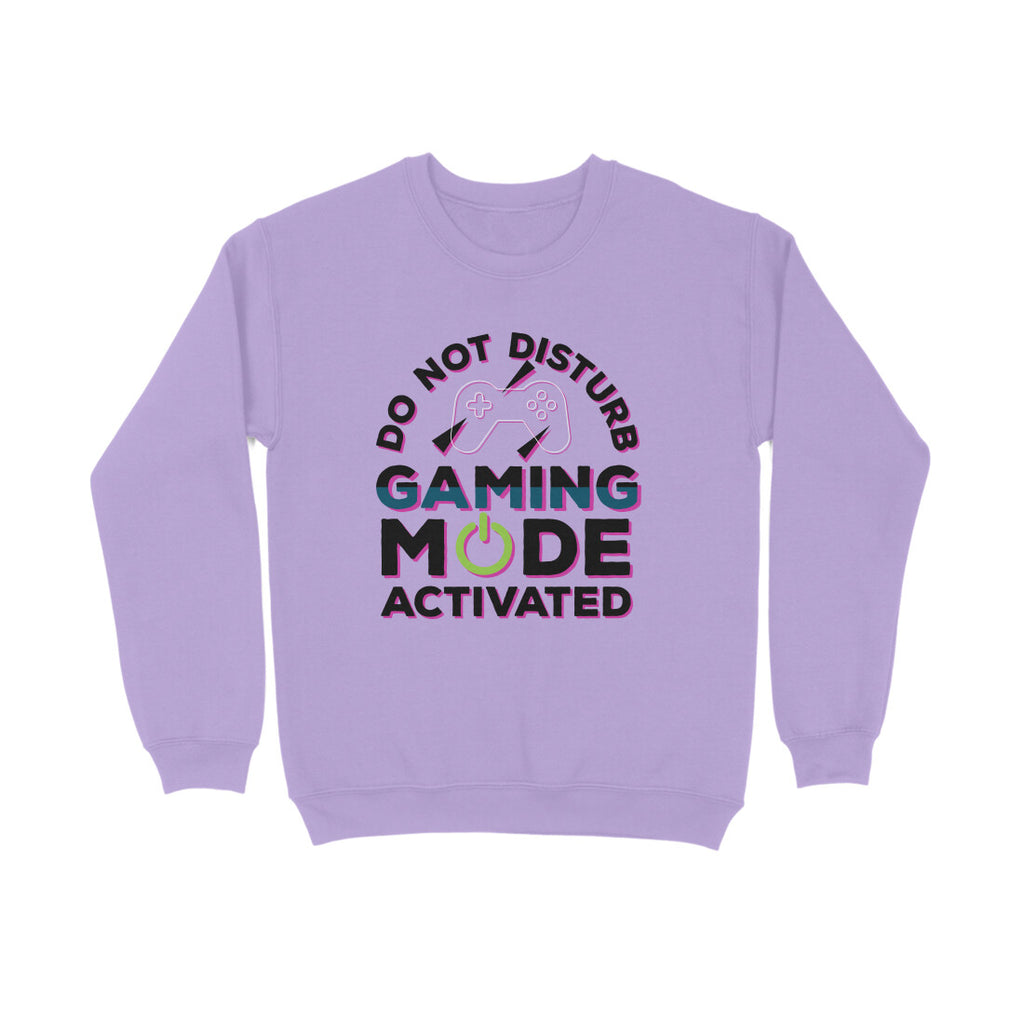 Men's Do Not Disturb Gaming Mode Activated Graphics Printed Sweatshirts