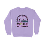 Men's Do Not Disturb Gaming Mode Activated Graphics Printed Sweatshirts