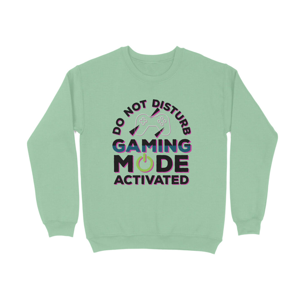 Men's Do Not Disturb Gaming Mode Activated Graphics Printed Sweatshirts