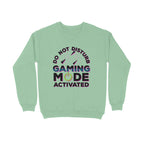 Men's Do Not Disturb Gaming Mode Activated Graphics Printed Sweatshirts