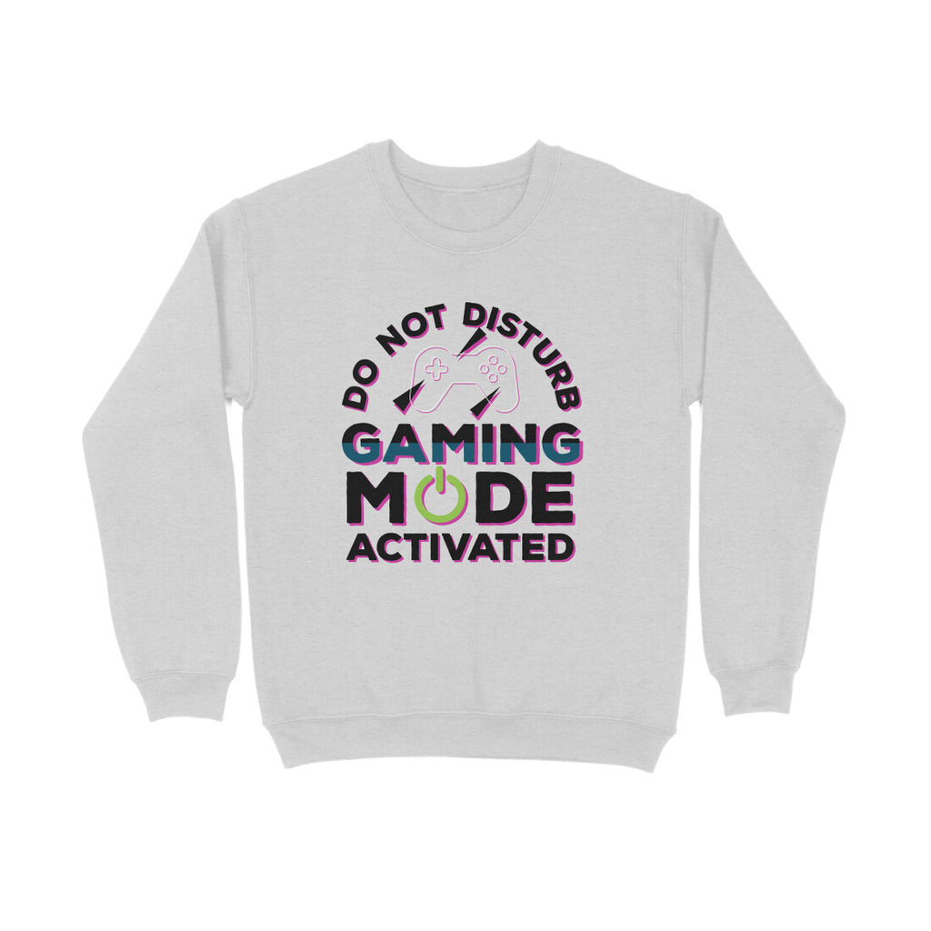 Men's Do Not Disturb Gaming Mode Activated Graphics Printed Sweatshirts
