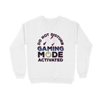 Men's Do Not Disturb Gaming Mode Activated Graphics Printed Sweatshirts