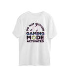 Women's Do Not Disturb Gaming Mode Activated Graphics Printed Oversized T-Shirt
