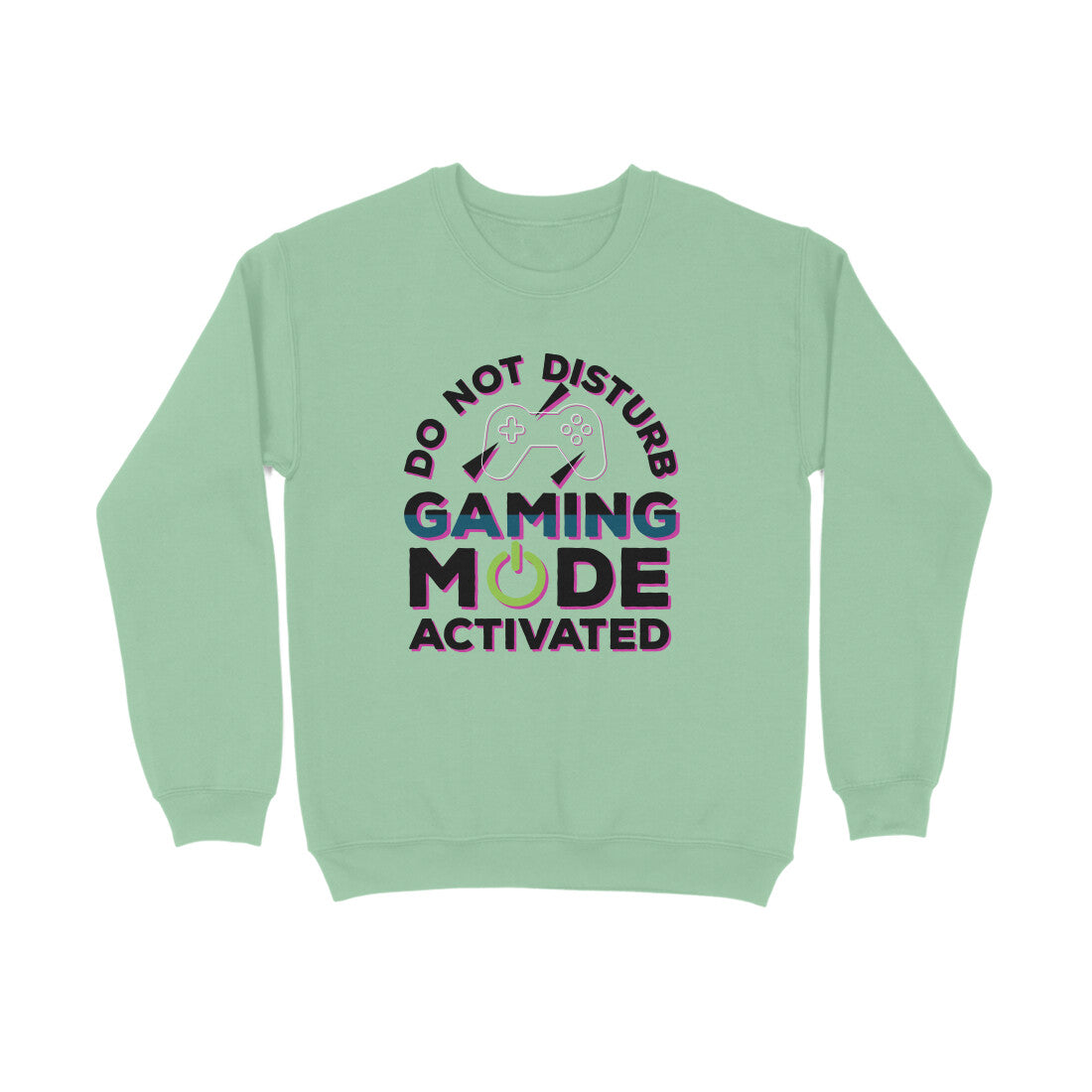 Women's Do Not Disturb Gaming Mode Activated Graphics Printed Sweatshirts Secondary image