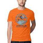 Men's Interstellar Romance Design Printed T-Shirt