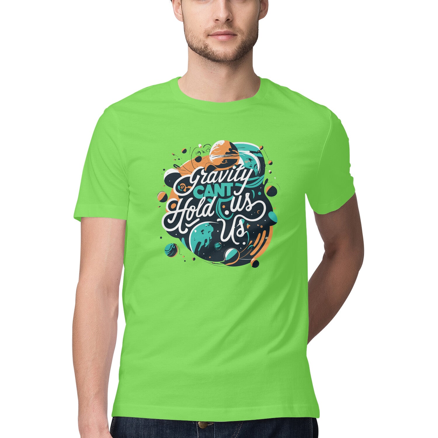 Men's Gravity Cant Hold Us Design Printed T-Shirt