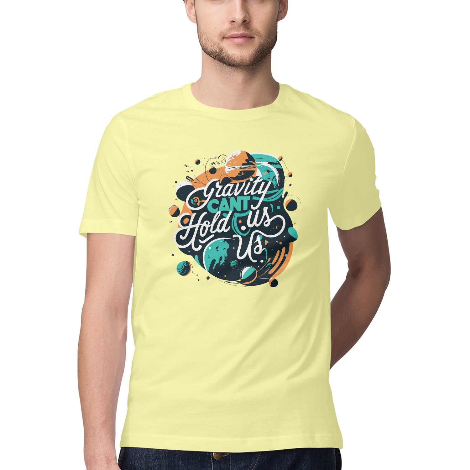 Men's Gravity Cant Hold Us Design Printed T-Shirt