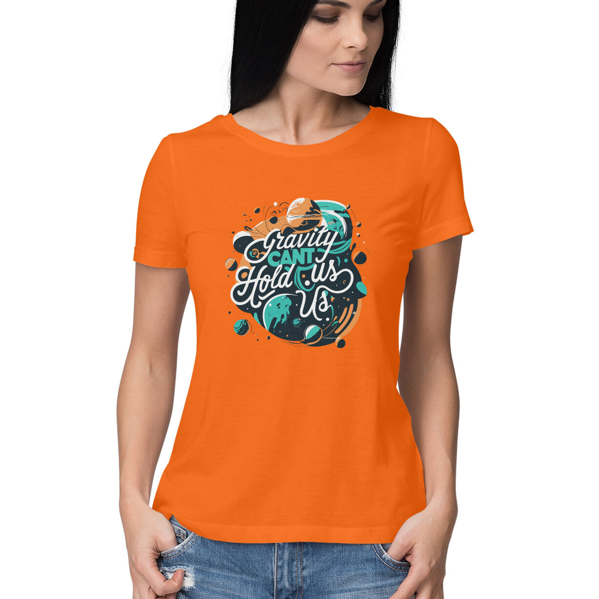 Women's Gravity Cant Hold Us Graphics Printed T-Shirt