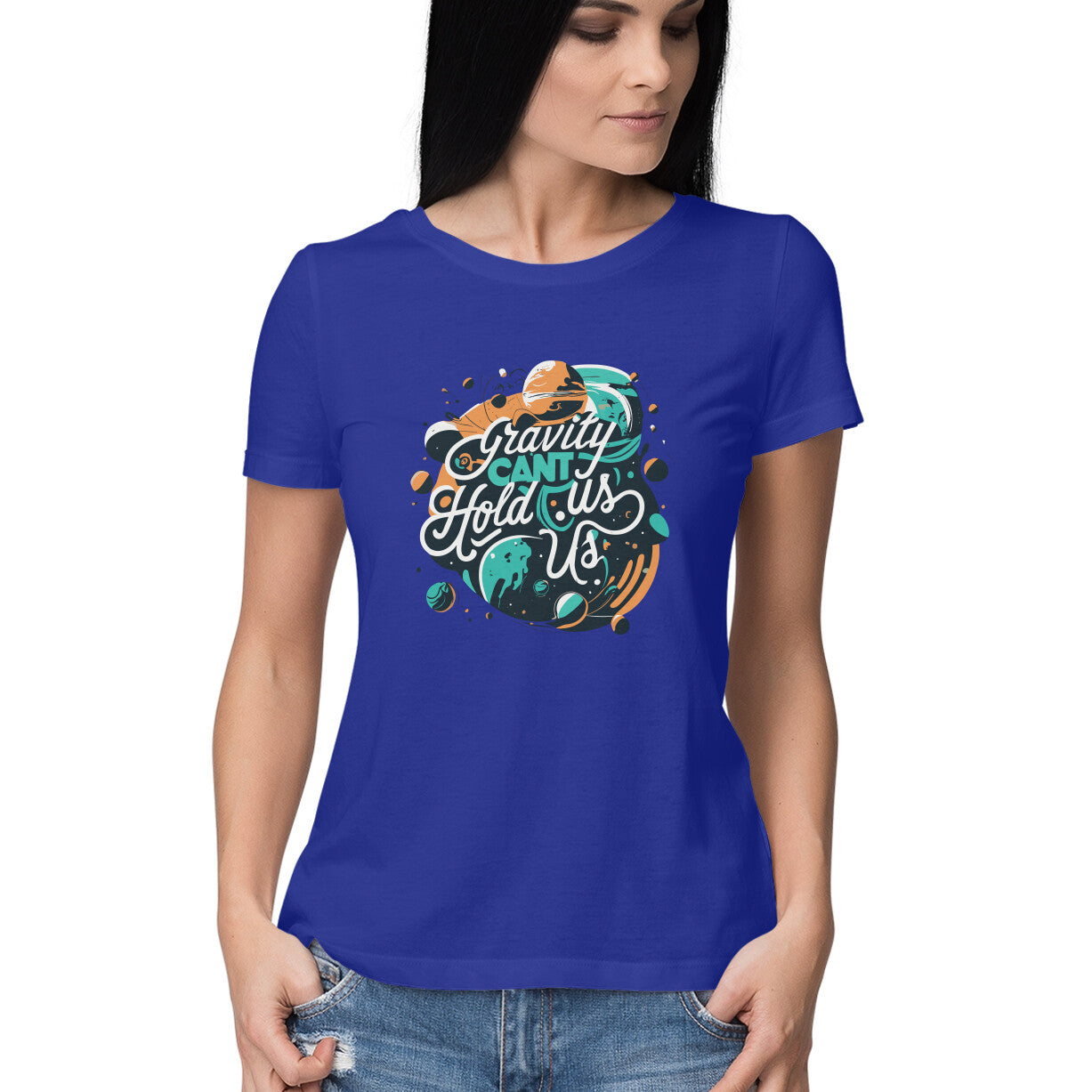 Women's Gravity Cant Hold Us Graphics Printed T-Shirt