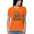 Women's Explore the Uncharted Graphics Printed T-Shirt