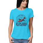 Women's Explore the Uncharted Graphics Printed T-Shirt