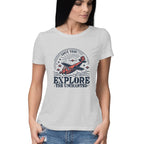 Women's Explore the Uncharted Graphics Printed T-Shirt