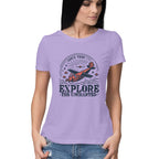 Women's Explore the Uncharted Graphics Printed T-Shirt