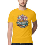 Men’s Explore the Uncharted New Design Printed T-Shirt