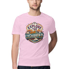 Men’s Explore the Uncharted New Design Printed T-Shirt