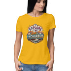 Women's Explore the Uncharted Graphics Printed T-Shirt
