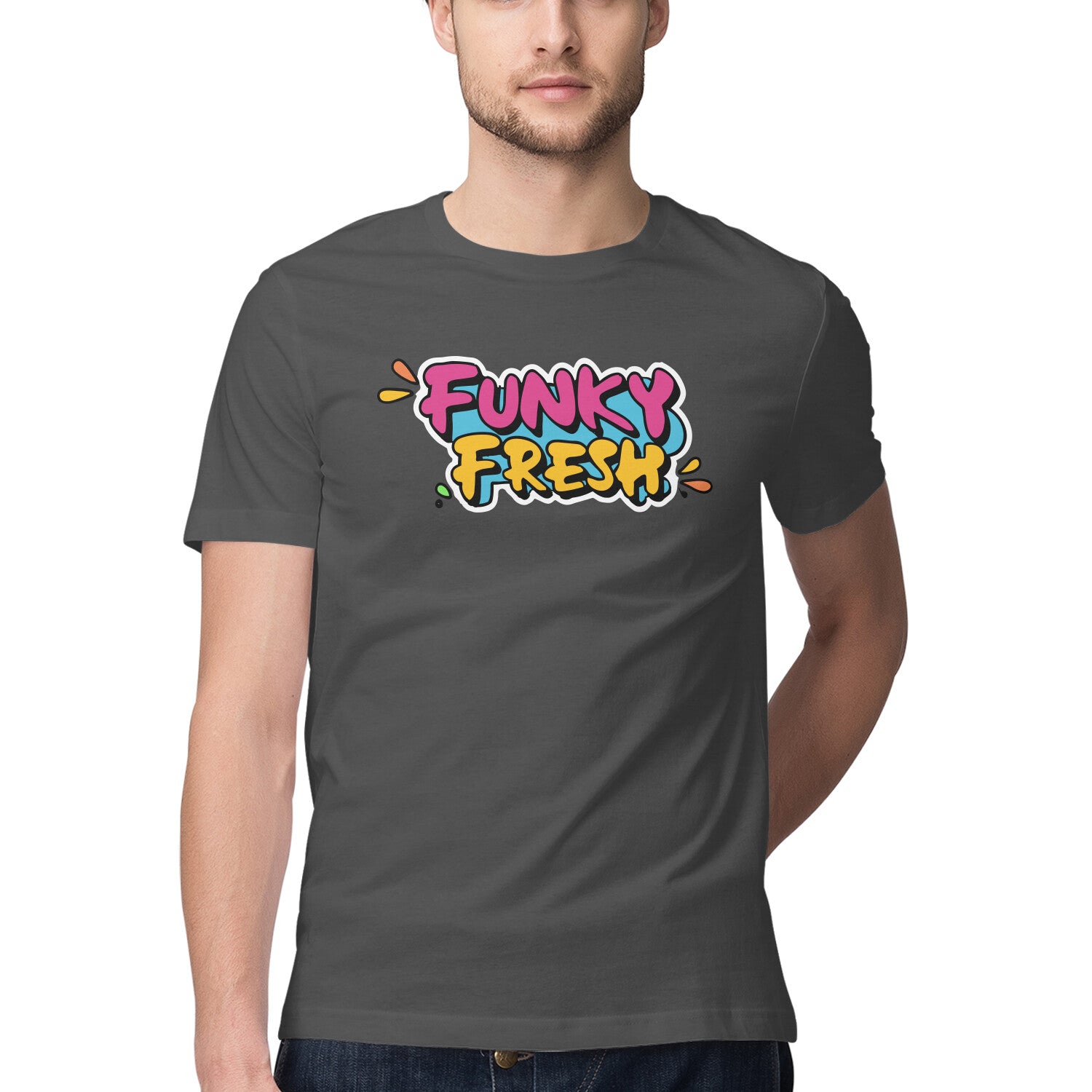 Men's Funky Fresh Design Printed T-Shirt