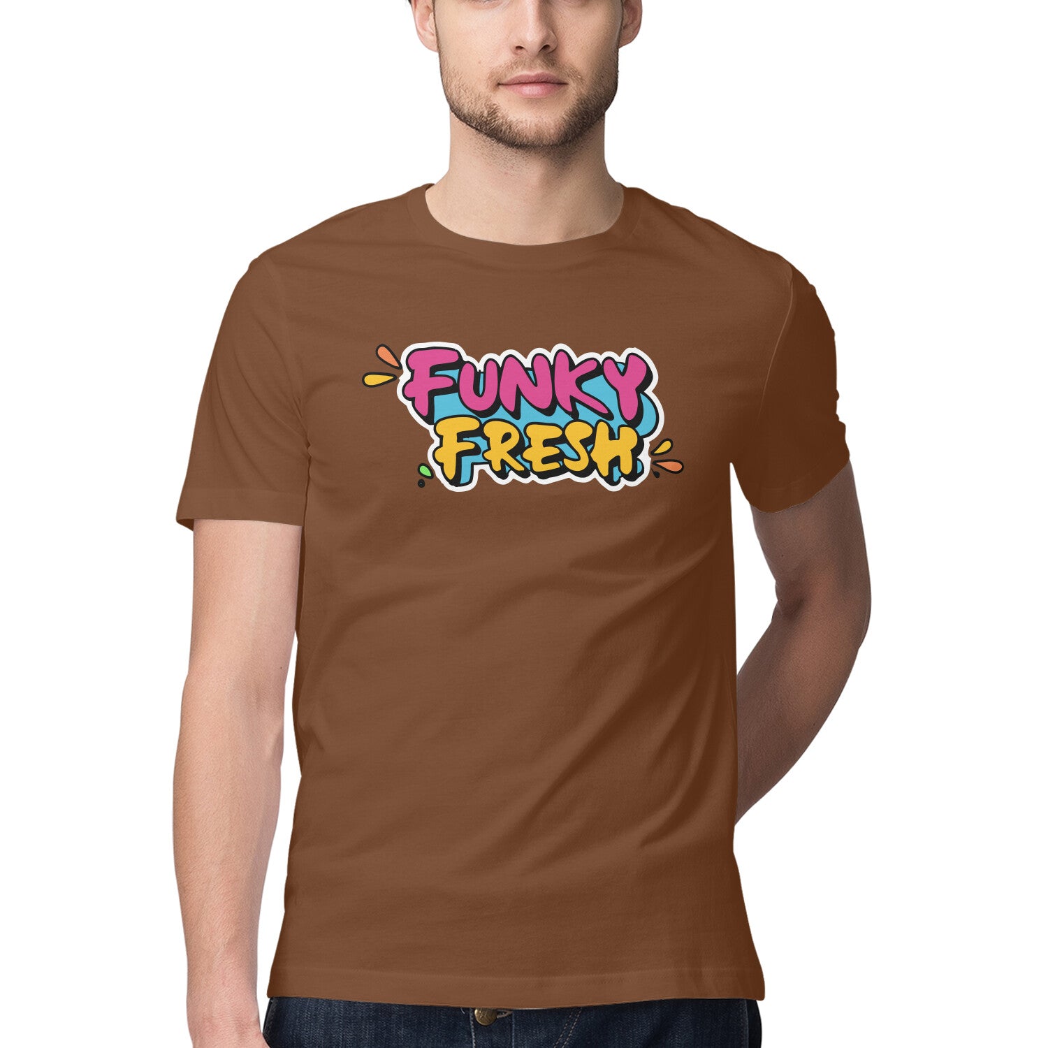Men's Funky Fresh Design Printed T-Shirt