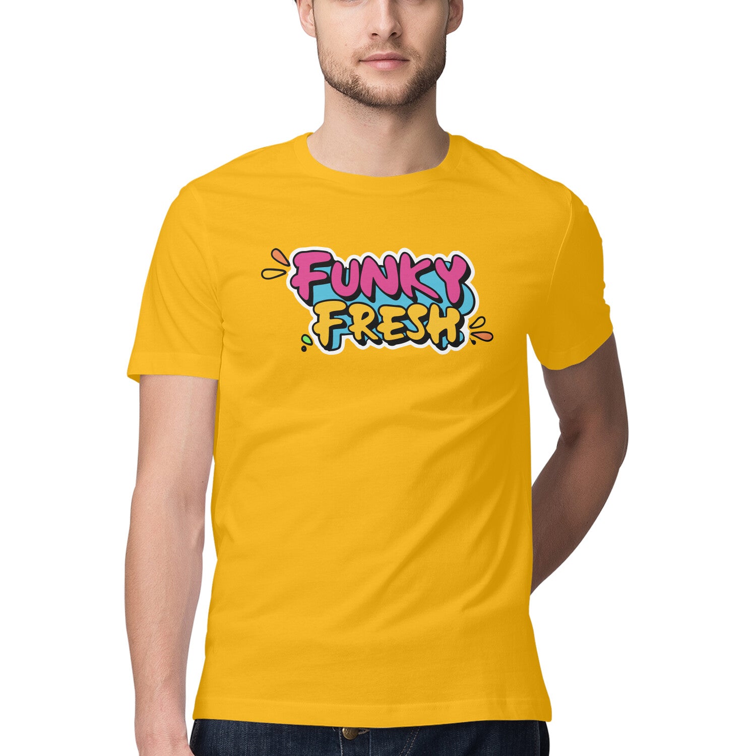 Men's Funky Fresh Design Printed T-Shirt