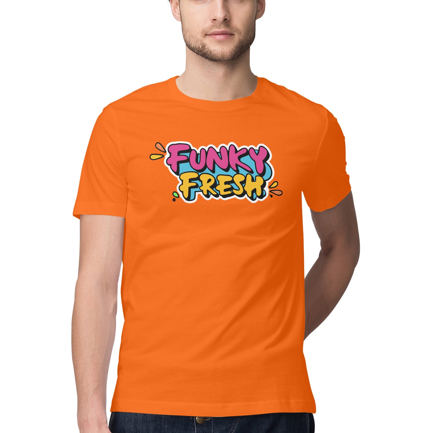 Men's Funky Fresh Design Printed T-Shirt