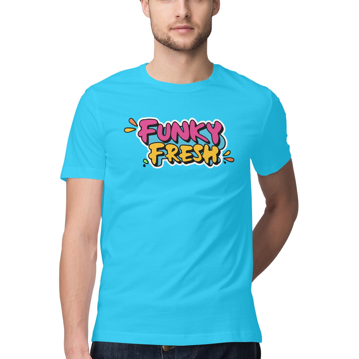Men's Funky Fresh Design Printed T-Shirt