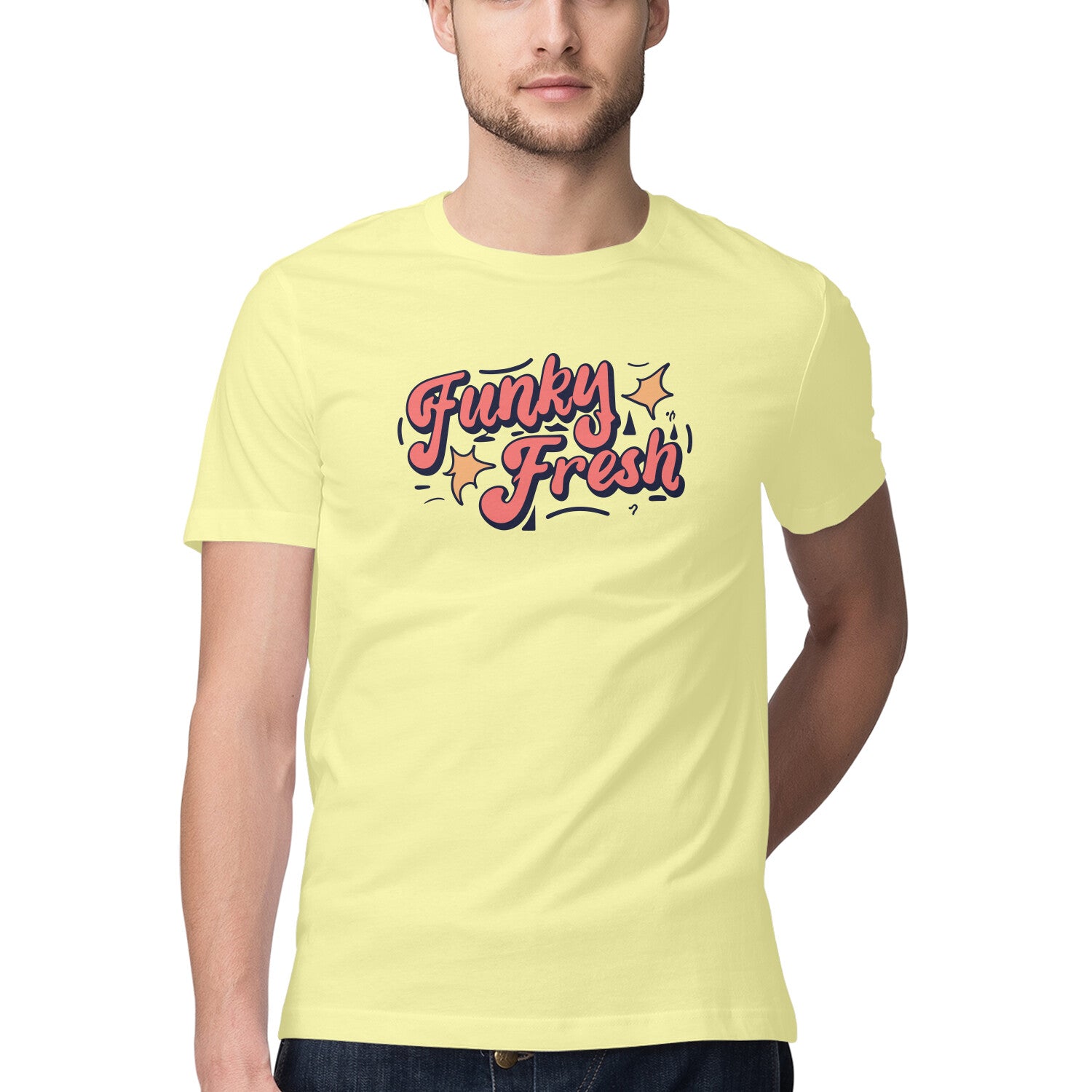 Men's Funky Fresh Design Printed T-Shirt