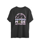 Men's Do Not Disturb Gaming Mode Activated Graphics Printed Oversized T-Shirt