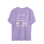 Men's Do Not Disturb Gaming Mode Activated Graphics Printed Oversized T-Shirt